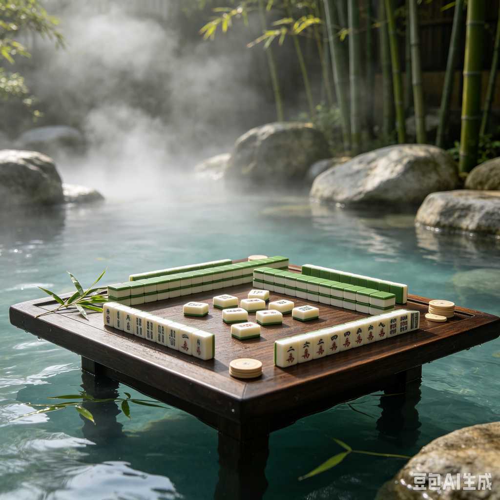 antique style mahjong set